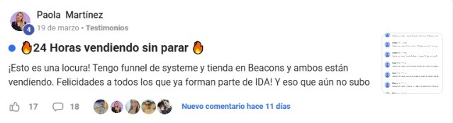 Testimonio de Paola Martínez - 24hs vendiendo
